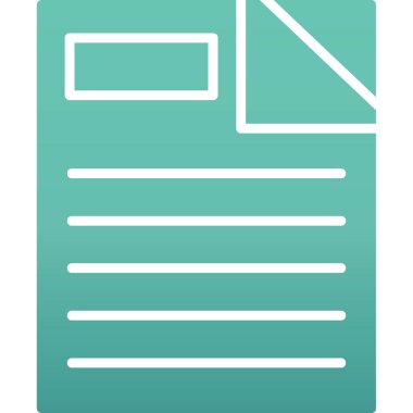 Dosya simgesinin vektör illüstrasyonu