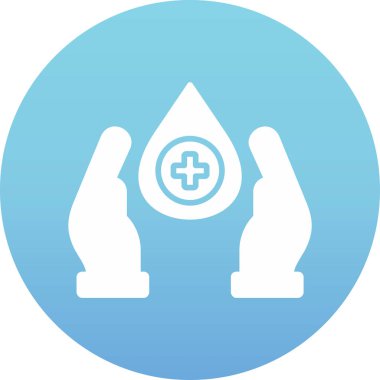 Su bırakma simgesinin vektör illüstrasyonu