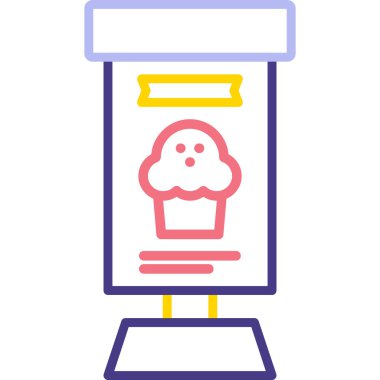 Gıda simgesinin vektör illüstrasyonu