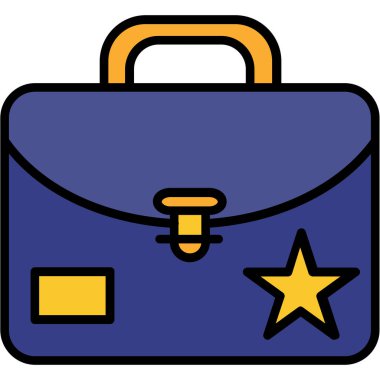 evrak çantası modern simge, vektör illüstrasyonu