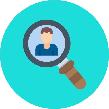 Arama renkli vektör simgesi