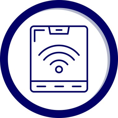 Wi-Fi simgesinin vektör illüstrasyonu