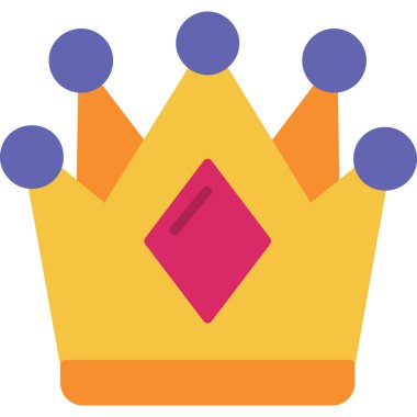 taç simgesi vektör illüstrasyonu