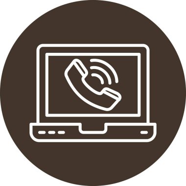 Arama düğmesi simgesi olan akıllı telefon, basit biçim