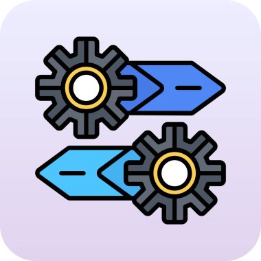 Üç - iki tekerli renkli dişliler ve iki boyutlu -.