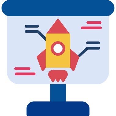 uzay roketi vektör çizimi