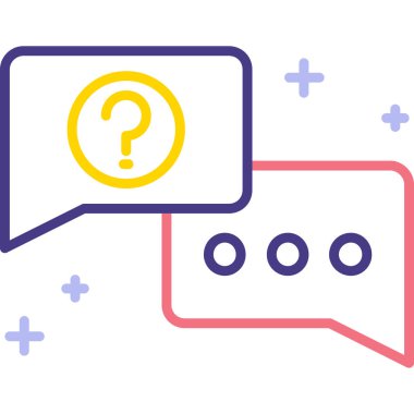 Soru işareti renk simgesi. Yardım ve faq işareti. faq sembolü