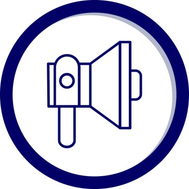 megafon simgesinin vektör illüstrasyonu