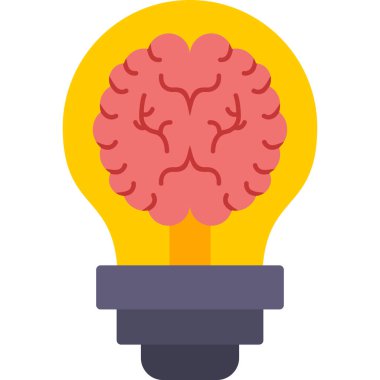 ampul beyin yaratıcılık simgesi