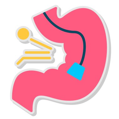 mide ikonu vektör illüstrasyonu