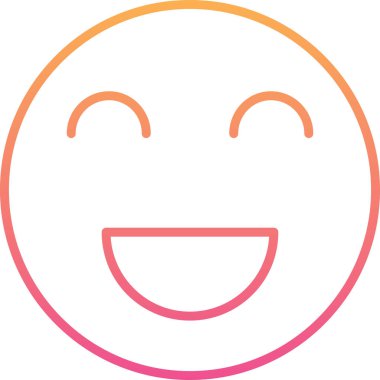 face emoticons simgesi, vektör illüstrasyonu