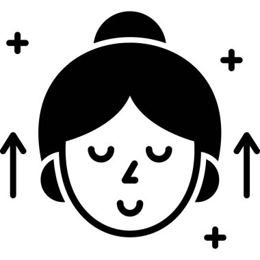 Kadın uyku ikonu, taslak biçimi