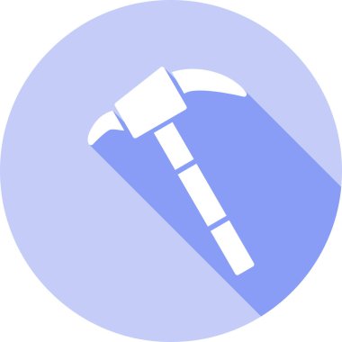 Çekiç. Web simgesi basit illüstrasyon
