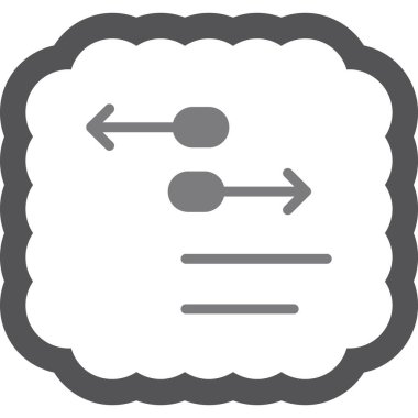 Bulut. Web simgesi basit tasarım