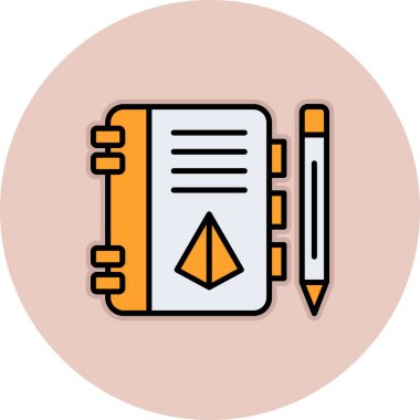 Not defteri. Web simgesi basit illüstrasyon