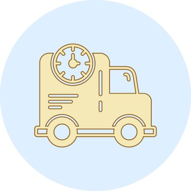 Kamyon. Web simgesi basit illüstrasyon