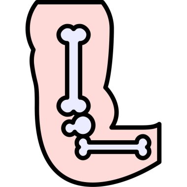 bir harf simgesi, vektör çizimi