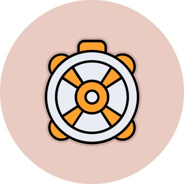 Bir cankurtaran simgesinin vektör illüstrasyonu