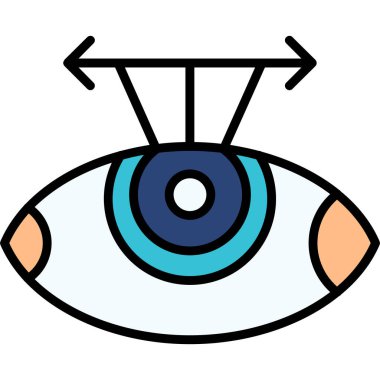 Göz. Web simgesi basit illüstrasyon