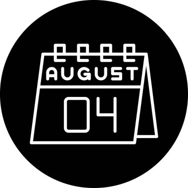 Takvim simgesinin vektör illüstrasyonu