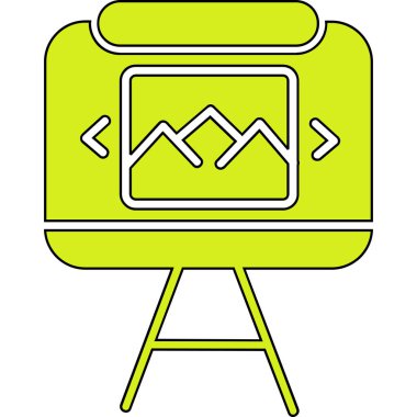 bilgisayar ekranı simgesi - taslak biçimi