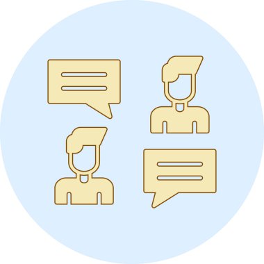 Konuş. Web simgesi basit tasarım