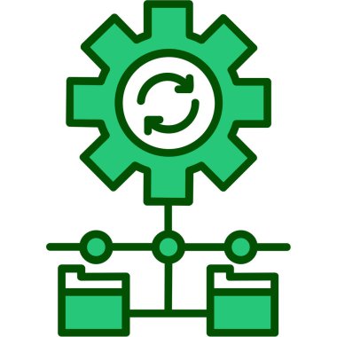 dişli simgesi vektör illüstrasyonu