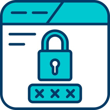 ikon vektör illüstrasyonunu kilitle