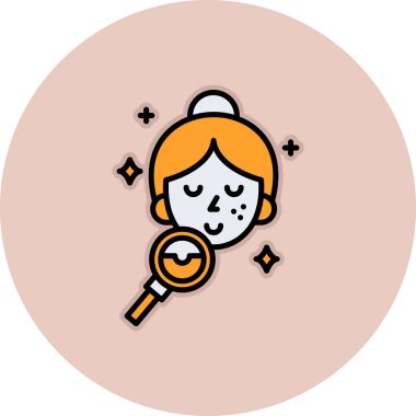 Kadın simgesinin vektör illüstrasyonu