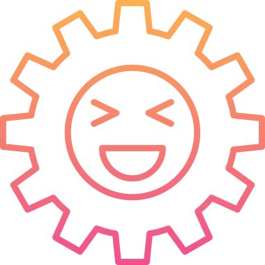 Çizgi film yüzünün vektör illüstrasyonu