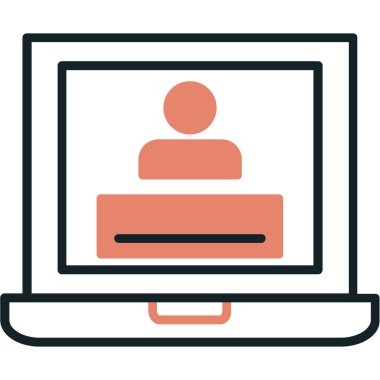 Ekranda dizüstü bilgisayarda görüntüleyen kişi