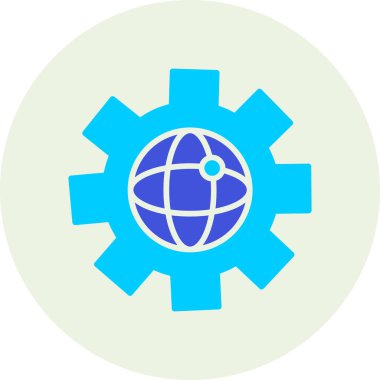 küresel ağ. Basit resimleme