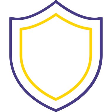 kalkan ikon vektör illüstrasyonu