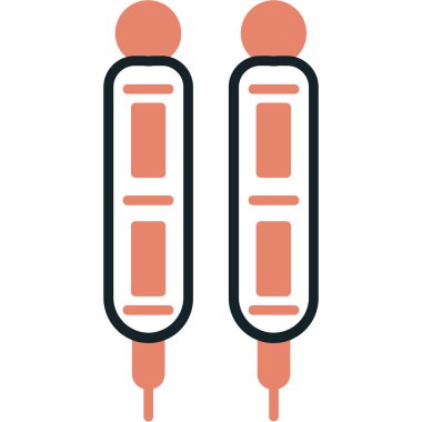 iki renk vektör illüstrasyonu