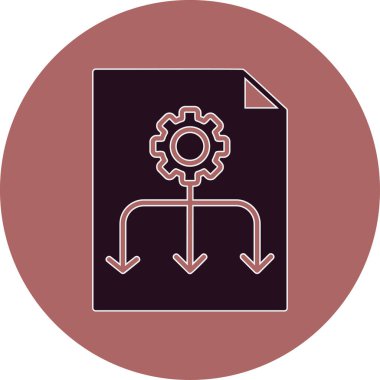 Dişliler. Web simgesi basit illüstrasyon