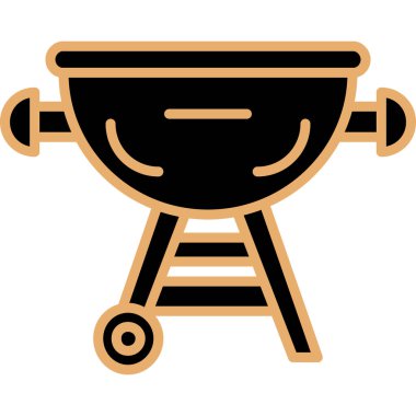 Izgara ikonu vektör illüstrasyonu