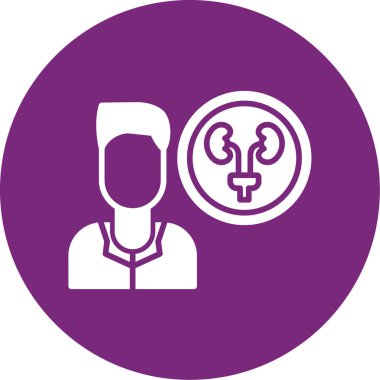 Erkek ve kadın ikonunun vektör illüstrasyonu