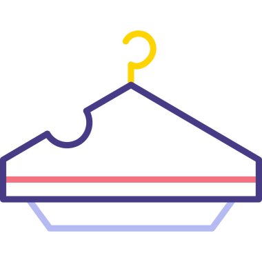 Kıyafetler. Web simgesi basit illüstrasyon