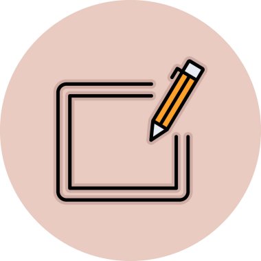 kalem simgesi vektör illüstrasyonu