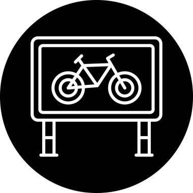 Bisiklet. Web simgesi basit illüstrasyon