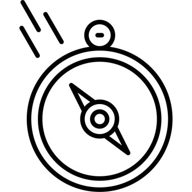 pusula simgesi, vektör illüstrasyonu