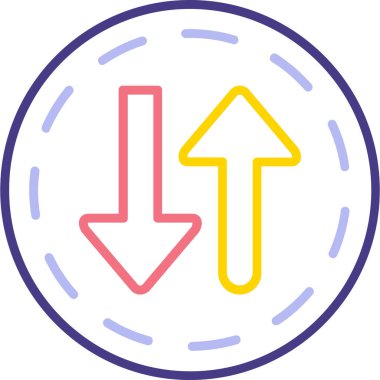 Ok. Web simgesi basit illüstrasyon