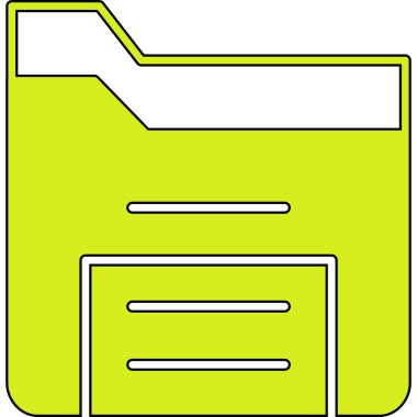 Belge. Web simgesi basit illüstrasyon