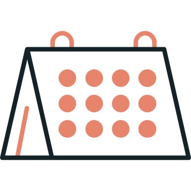 Takvim simgesi vektör illüstrasyonu