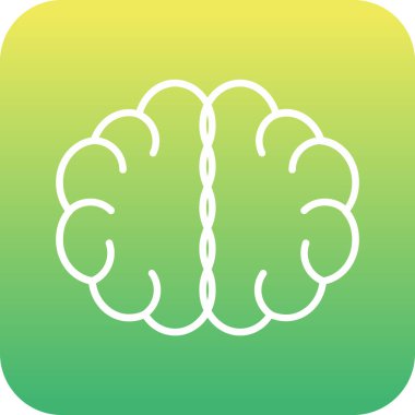 beyin ikonu vektör illüstrasyonu