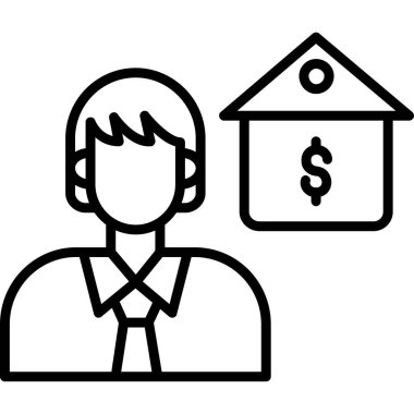 banka simgesi vektör illüstrasyonu