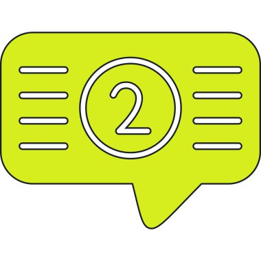 Sohbet simgesinin vektör illüstrasyonu