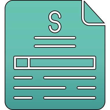 Vektör belgesi Simge illüstrasyonu