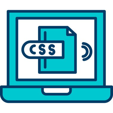 Web sayfası ve geliştirme renkli simge, vektör illüstrasyonu