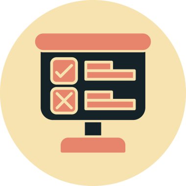 Bir işaretleme simgesinin vektör illüstrasyonu